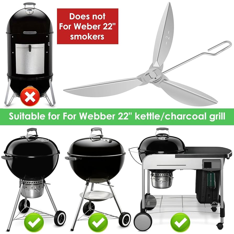 ☆【未使用】Weber ONE-TOUCH 57cm 炭火グリル ウェーバー ワンタッチシルバーケトル 22.5インチ（57cm）対応